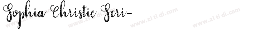 Sophia Christie Scri字体转换